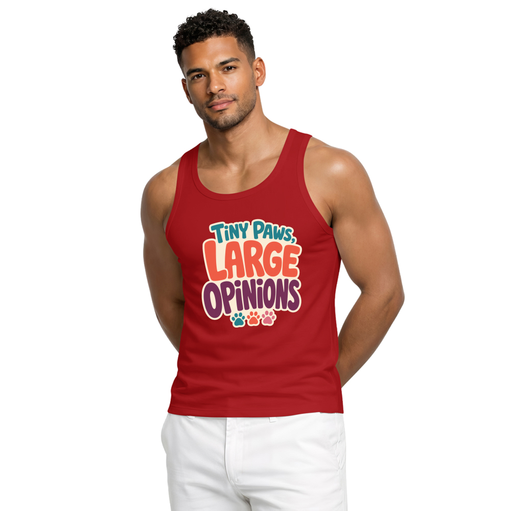 Tiny Paws, Large Opinions Tank Top