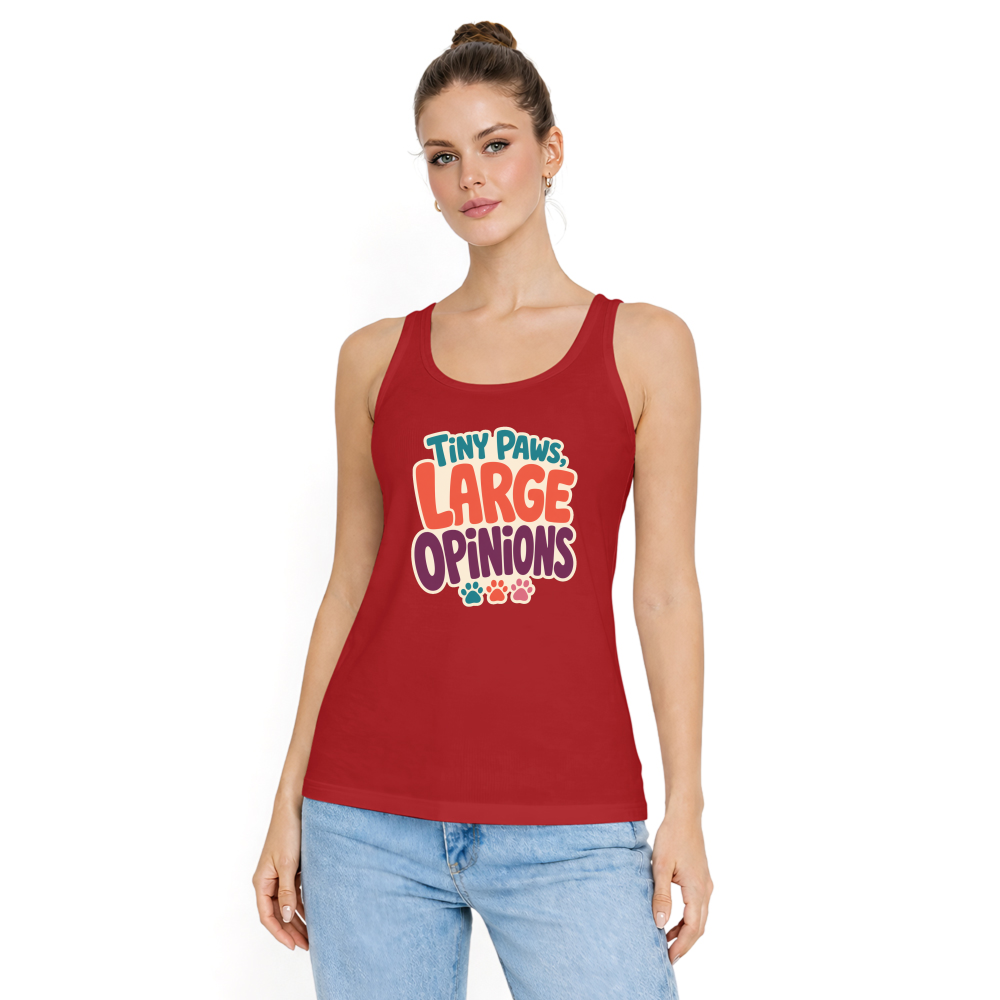 Tiny Paws, Large Opinions Tank Top