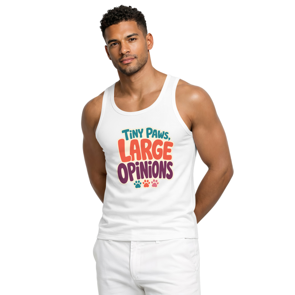 Tiny Paws, Large Opinions Tank Top