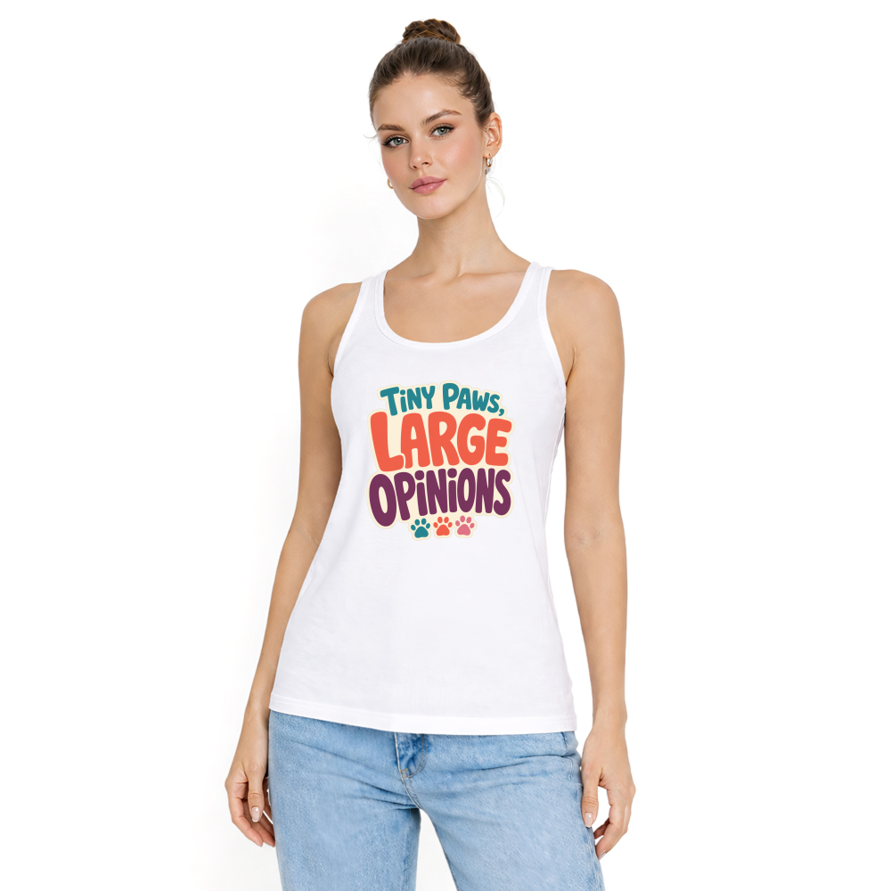 Tiny Paws, Large Opinions Tank Top