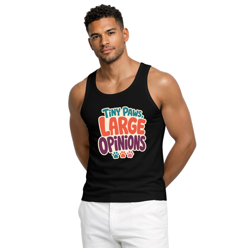 Tiny Paws, Large Opinions Tank Top