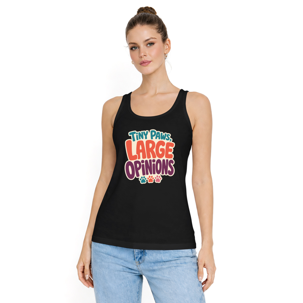 Tiny Paws, Large Opinions Tank Top
