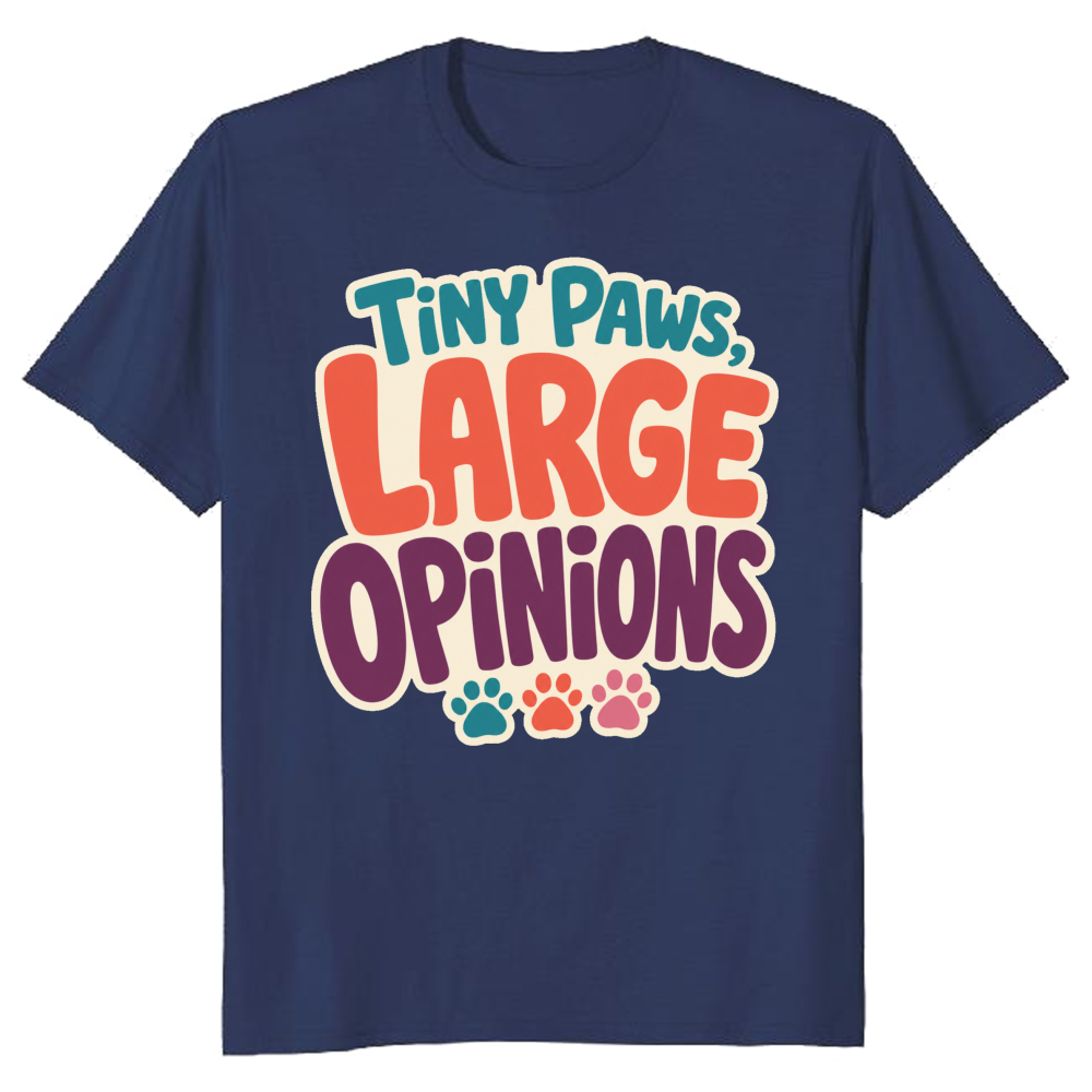 Tiny Paws, Large Opinions T-Shirt