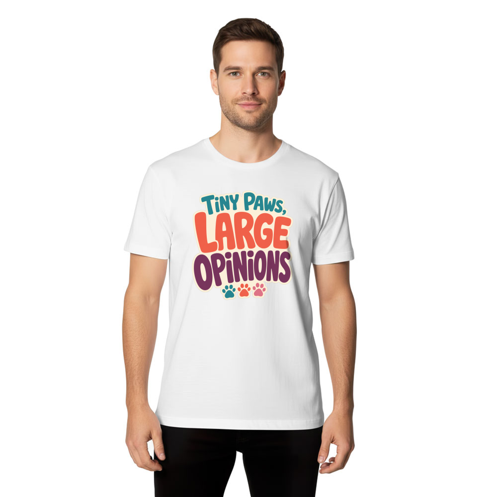 Tiny Paws, Large Opinions T-Shirt