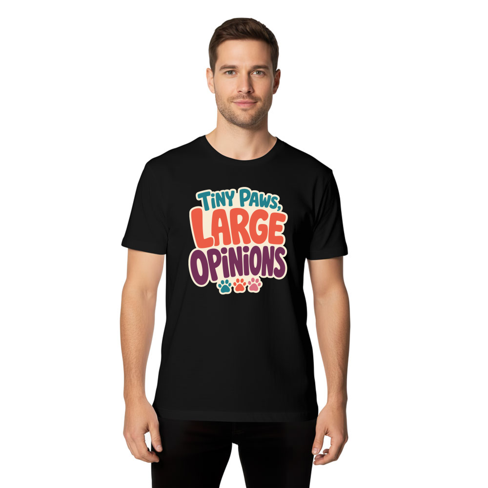 Tiny Paws, Large Opinions T-Shirt