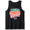 Meeting Canceled Cat on Lap Tank Top