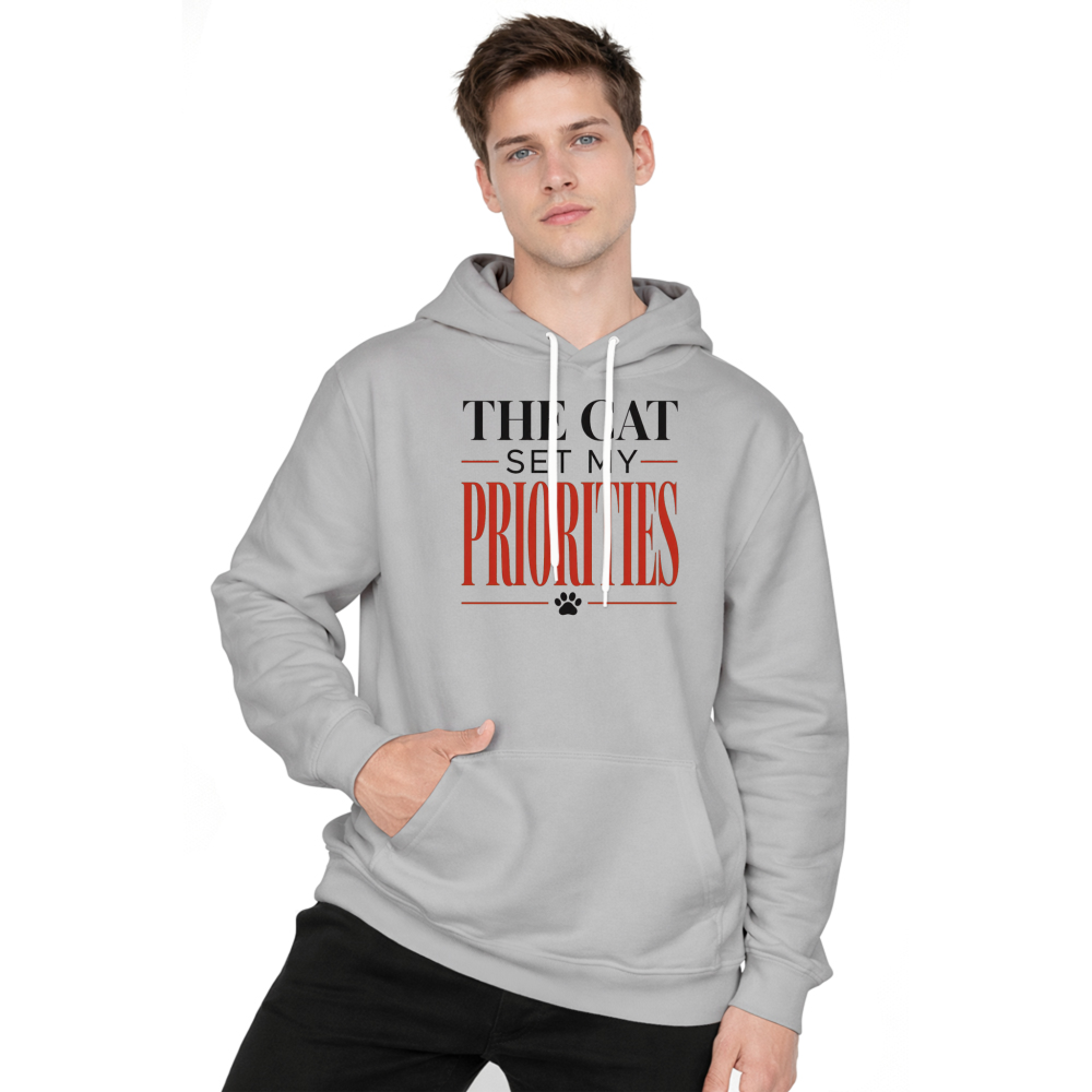 The Cat Set My Priorities Hoodie