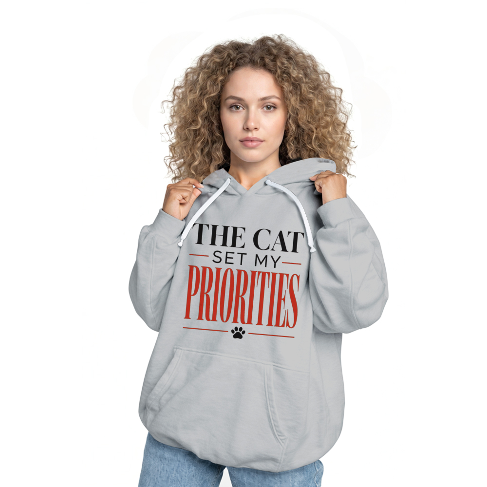 The Cat Set My Priorities Hoodie