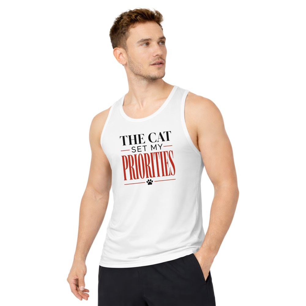 The Cat Set My Priorities Tank Top