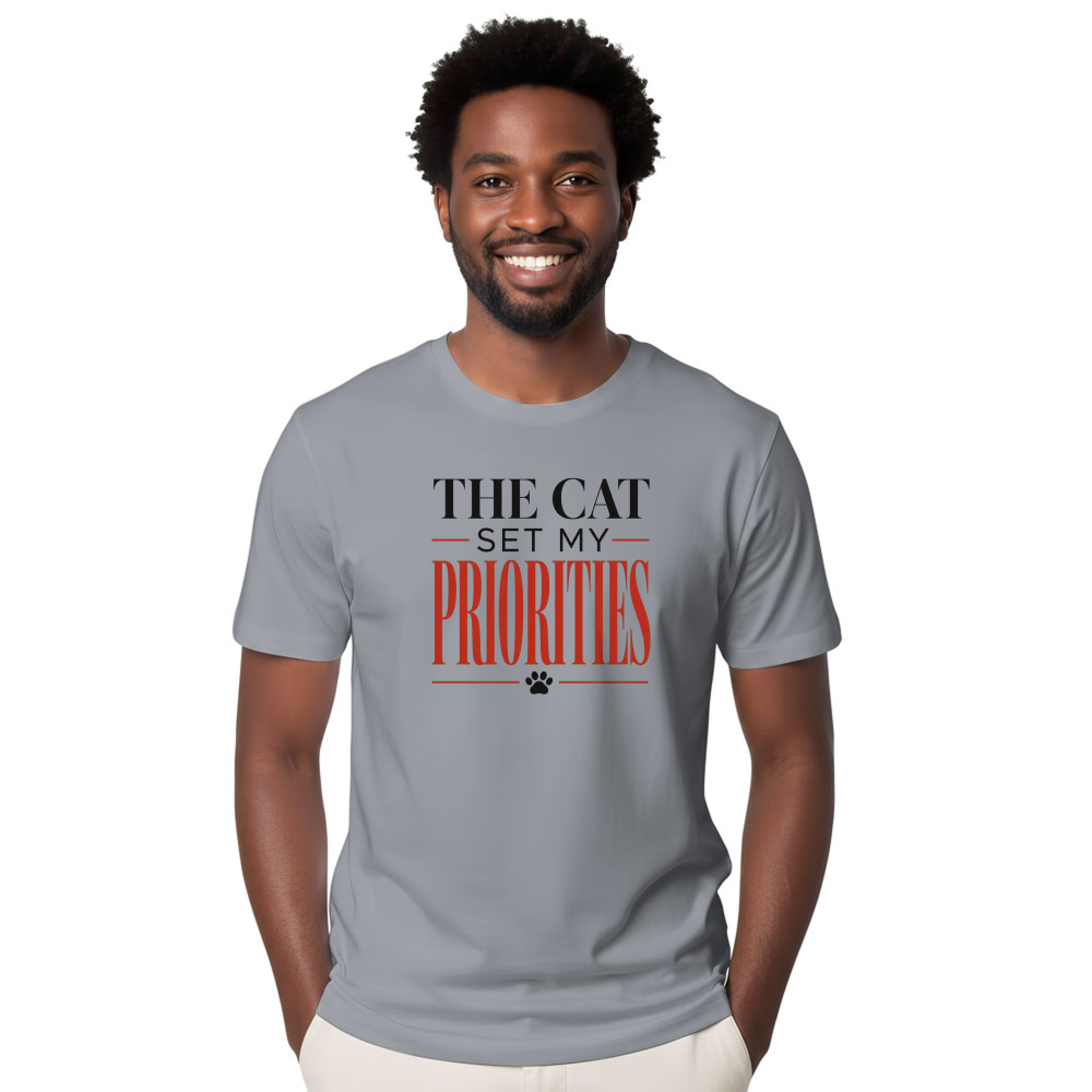 The Cat Set My Priorities T-Shirt