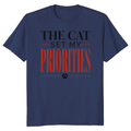 The Cat Set My Priorities T-Shirt