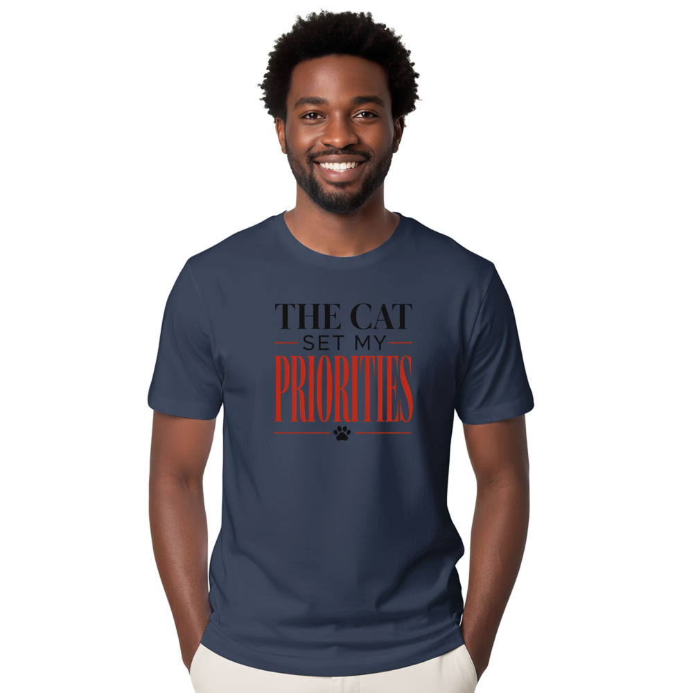 The Cat Set My Priorities T-Shirt