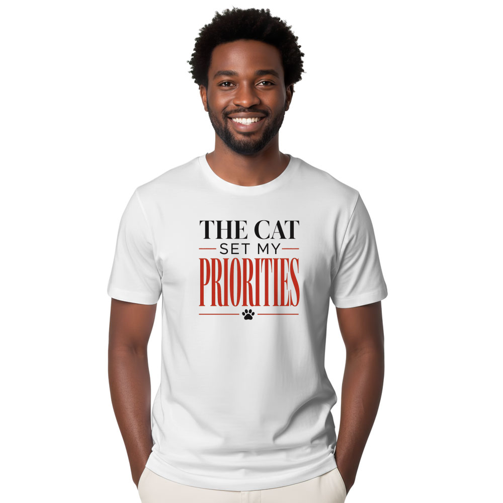 The Cat Set My Priorities T-Shirt