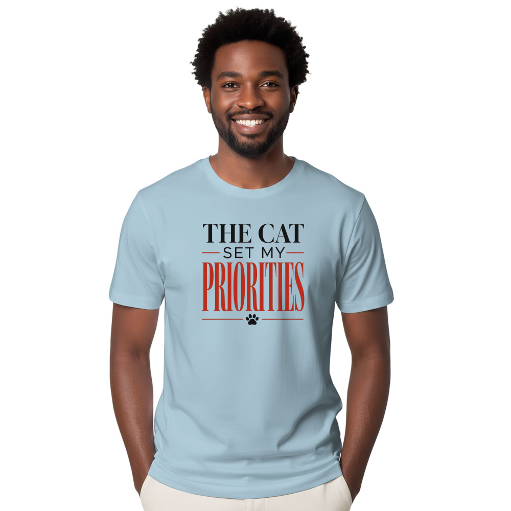 The Cat Set My Priorities T-Shirt