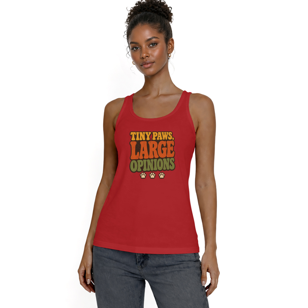 Tiny Paws, Large Opinions Tank Top