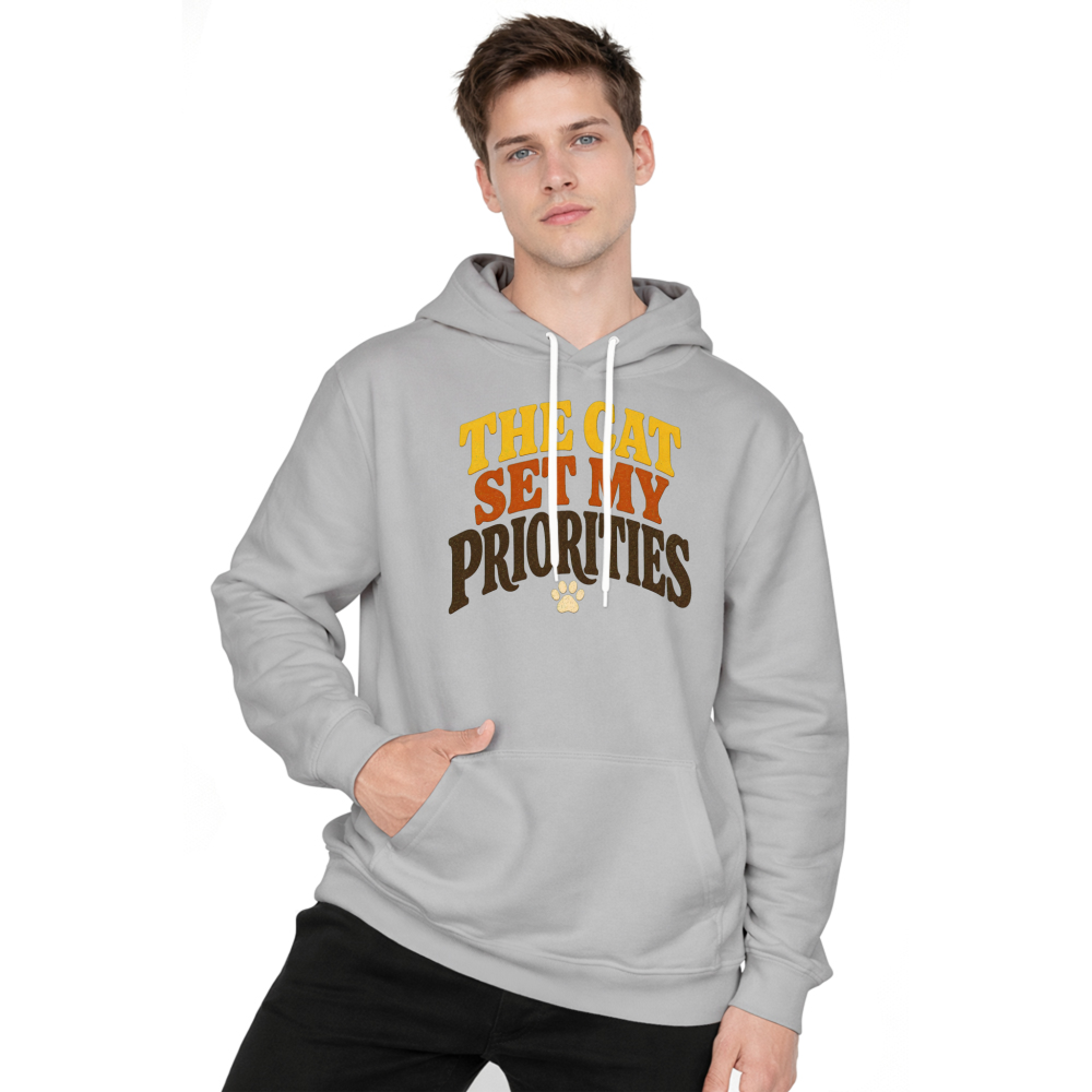 The Cat Set My Priorities Hoodie