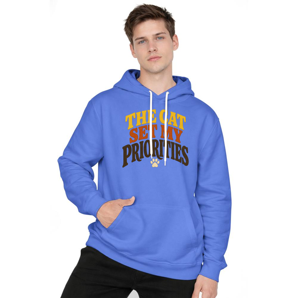 The Cat Set My Priorities Hoodie