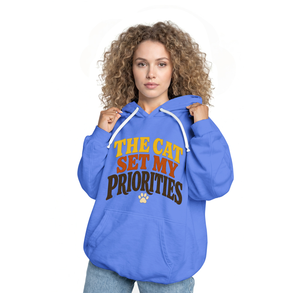 The Cat Set My Priorities Hoodie