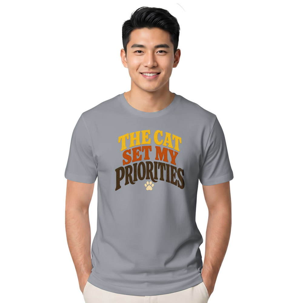 The Cat Set My Priorities T-Shirt