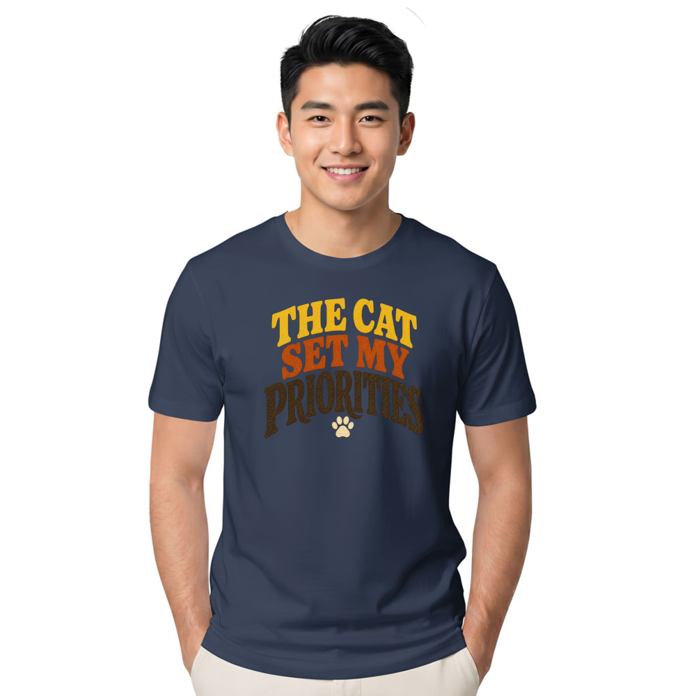 The Cat Set My Priorities T-Shirt