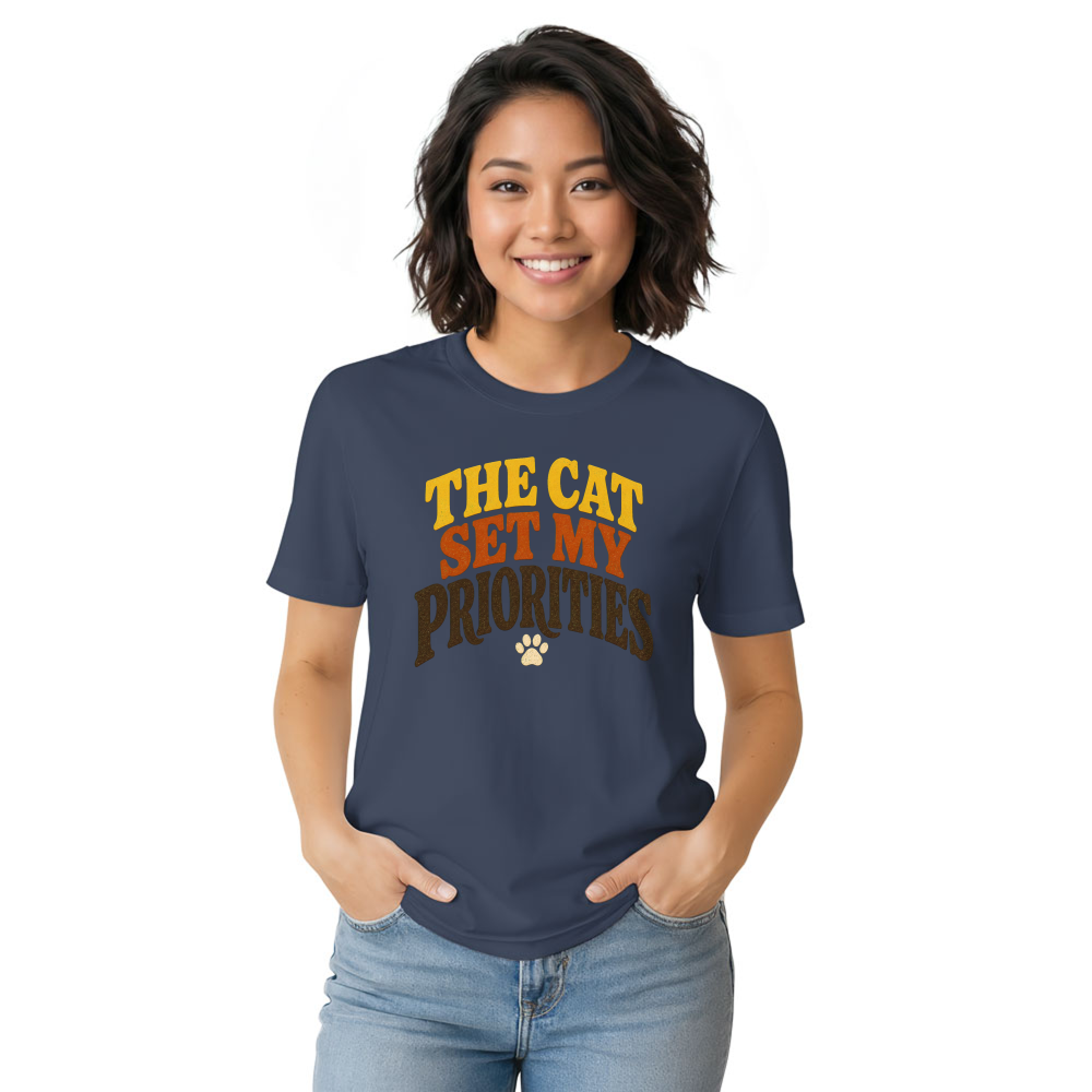 The Cat Set My Priorities T-Shirt