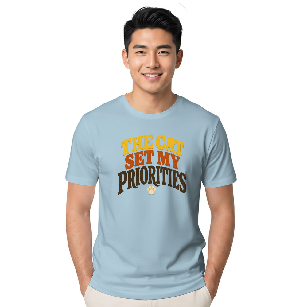 The Cat Set My Priorities T-Shirt