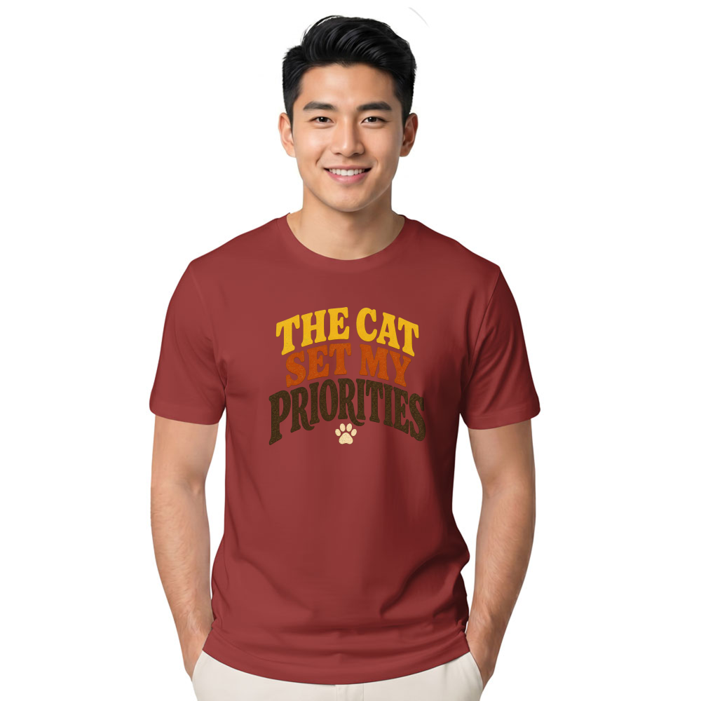 The Cat Set My Priorities T-Shirt