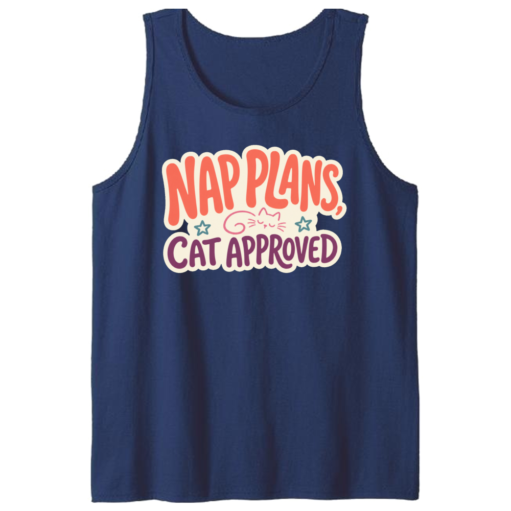Nap Plans, Cat Approved Tank Top
