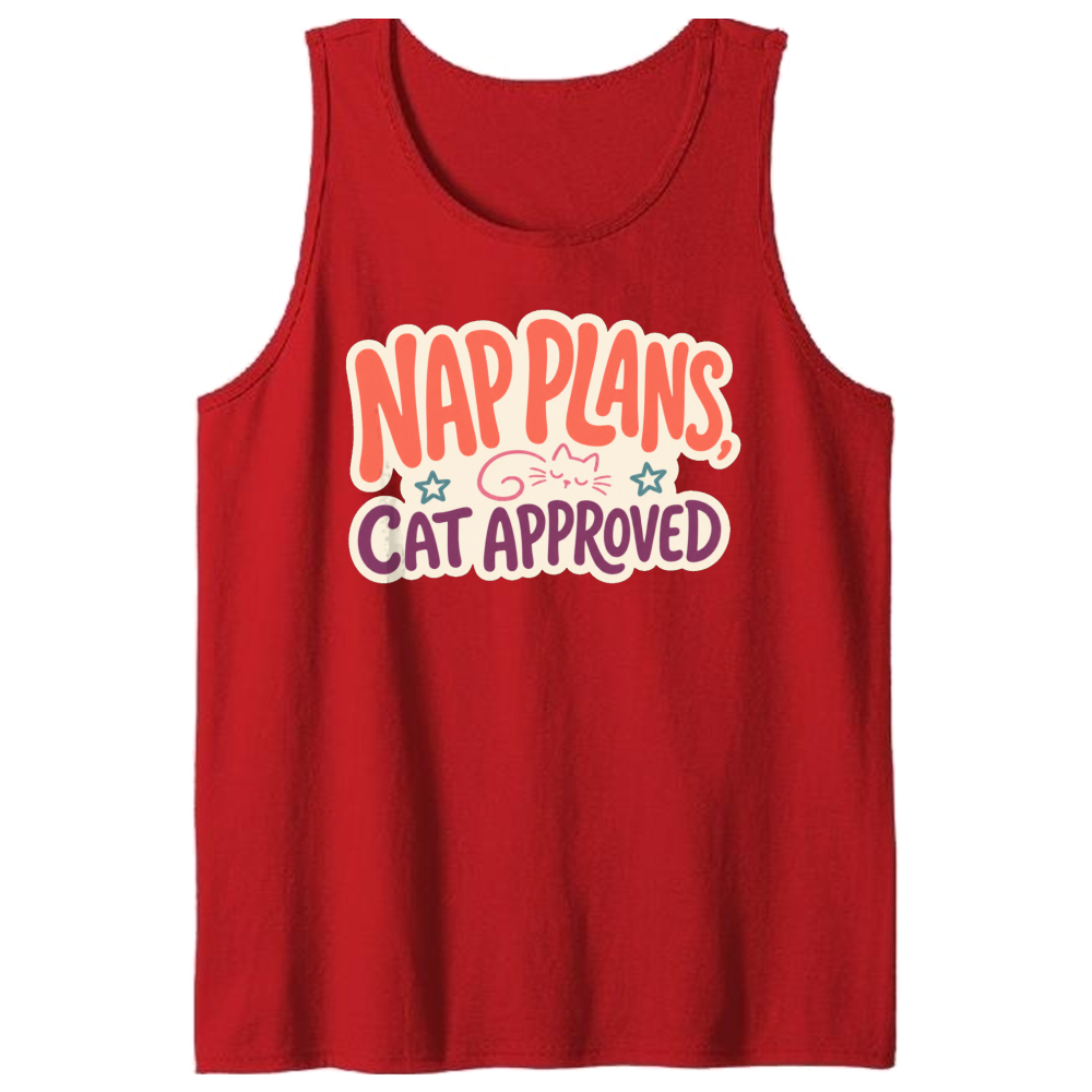 Nap Plans, Cat Approved Tank Top