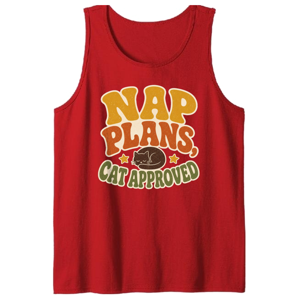 Nap Plans, Cat Approved Tank Top
