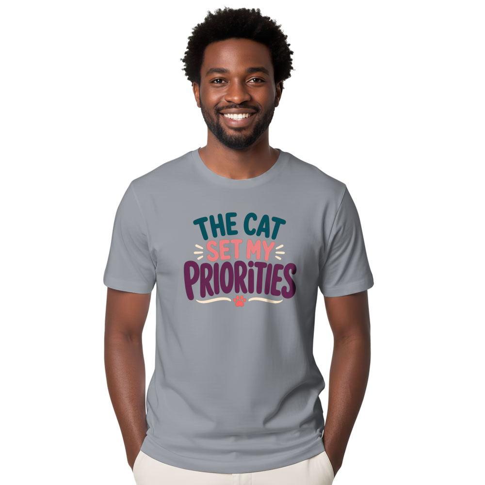 The Cat Set My Priorities T-Shirt