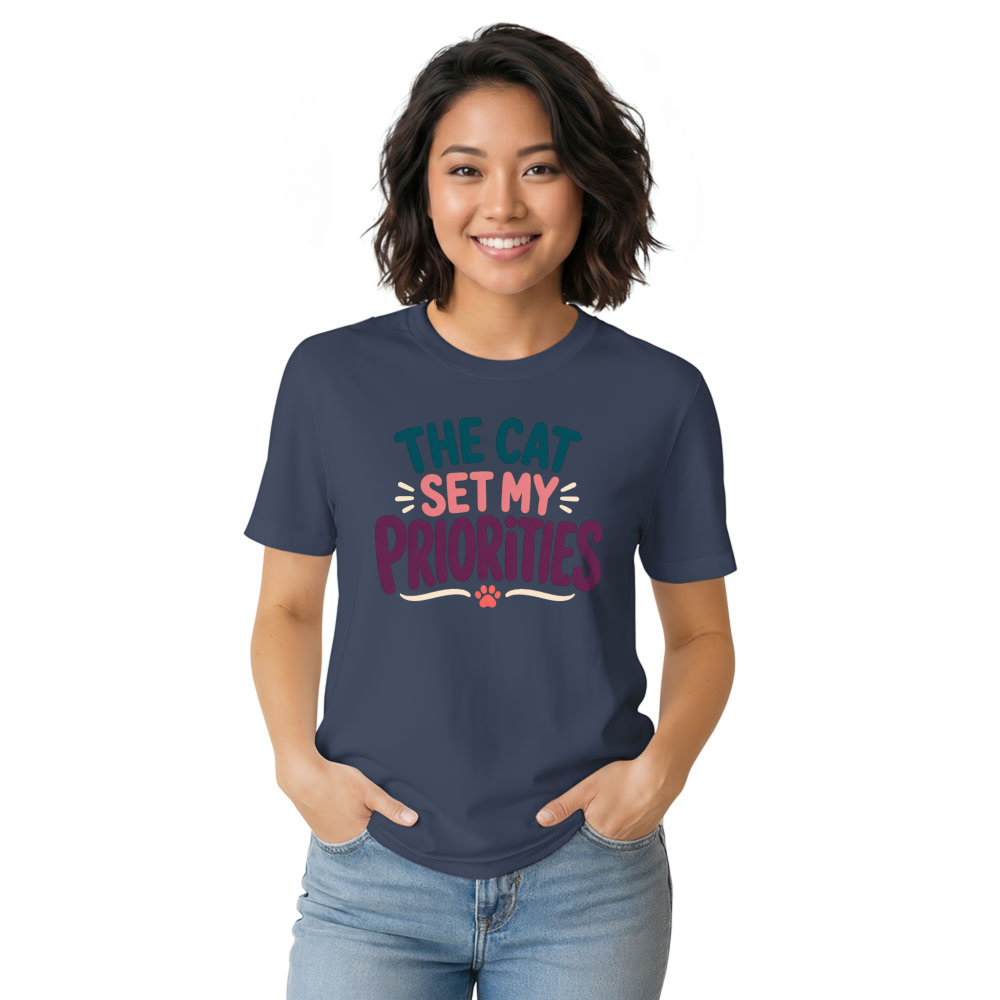 The Cat Set My Priorities T-Shirt