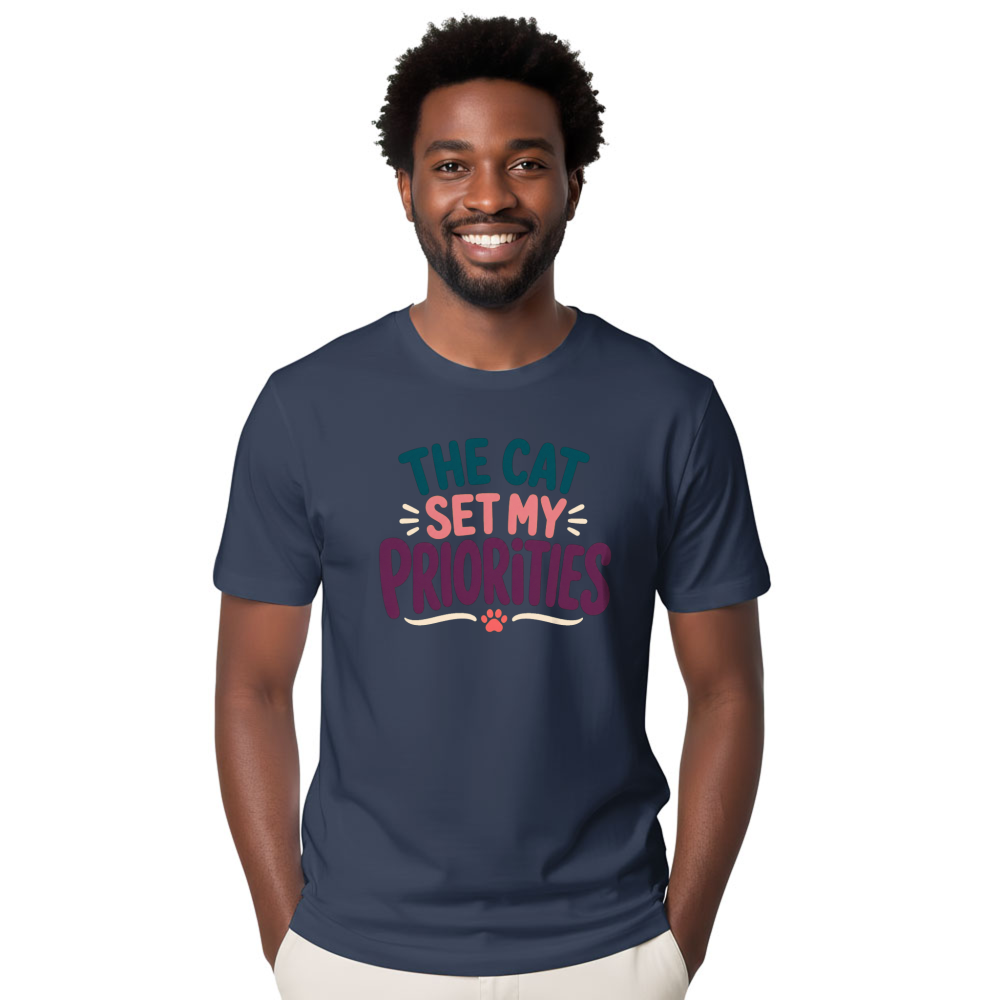 The Cat Set My Priorities T-Shirt