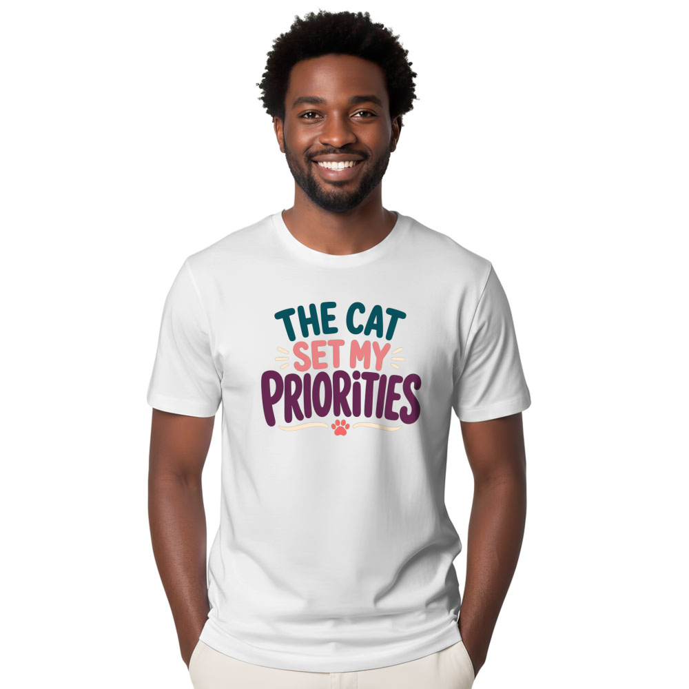 The Cat Set My Priorities T-Shirt