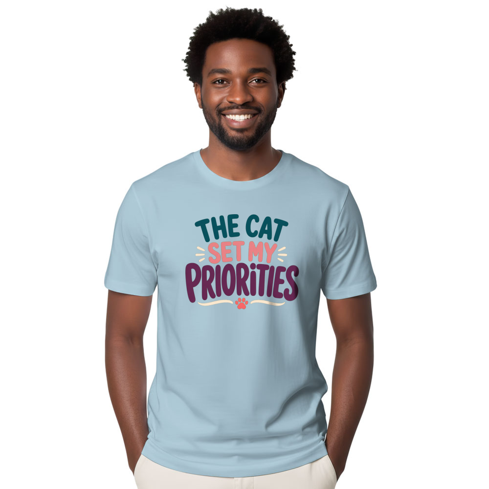 The Cat Set My Priorities T-Shirt