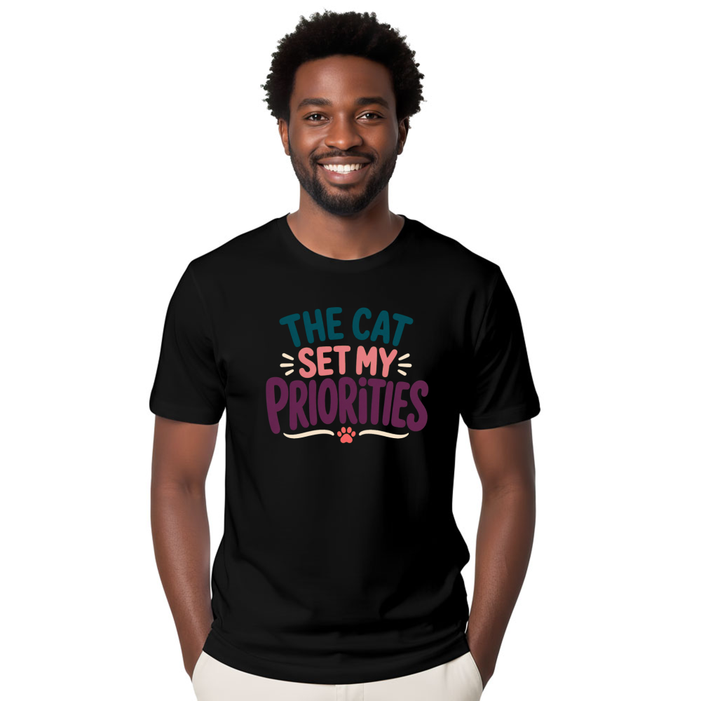 The Cat Set My Priorities T-Shirt
