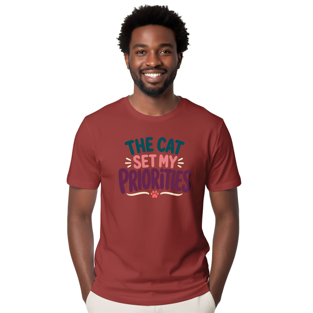 The Cat Set My Priorities T-Shirt
