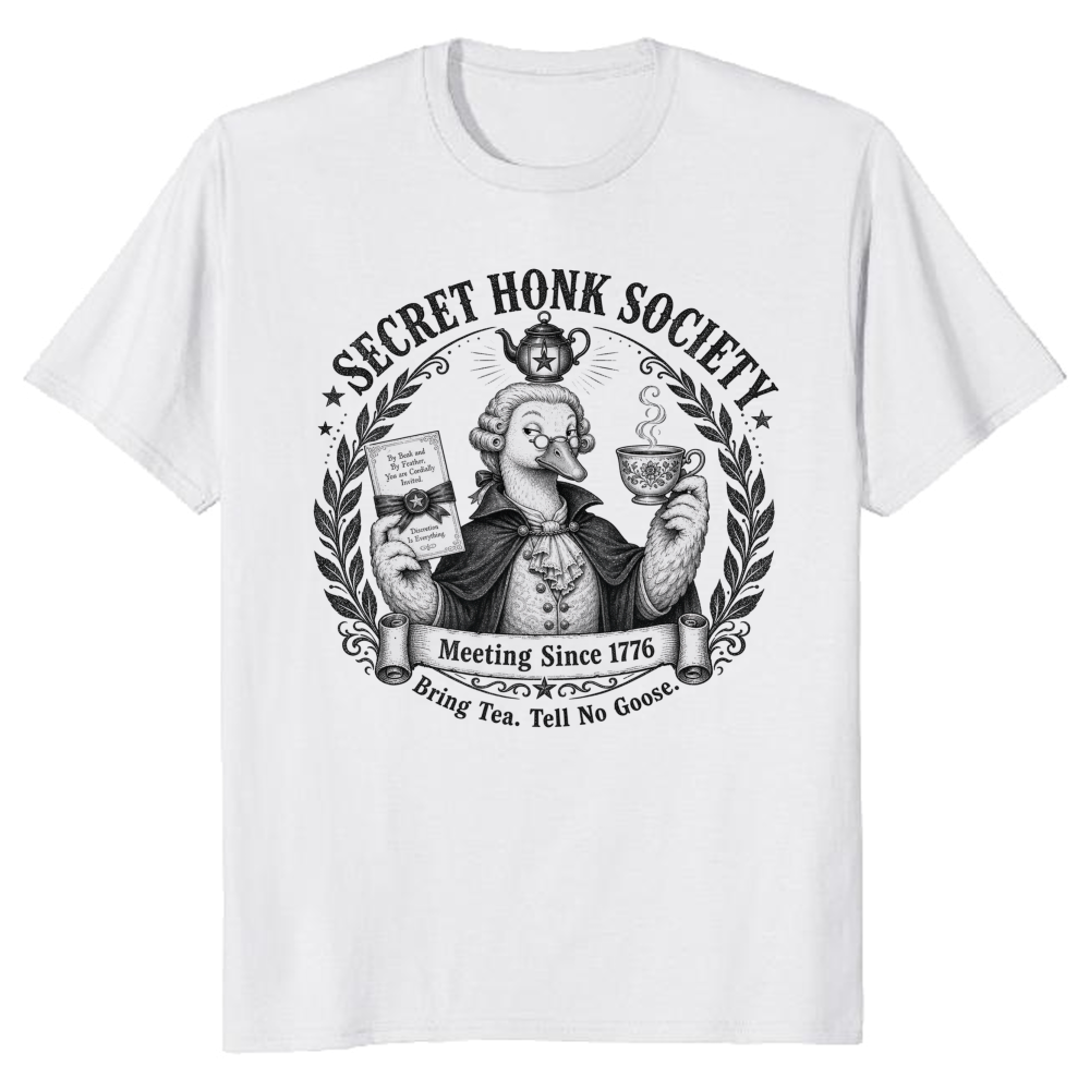 Goose Club Retro Goose Humor Illustration Graphic T-Shirt